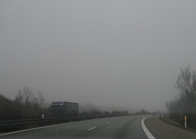 032412 Driving back to Copenhagen  More Fog