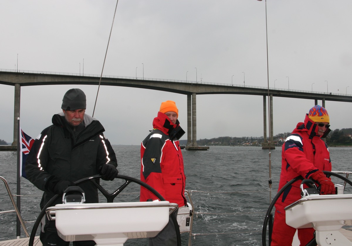 042412 10 Breathing a sight of relief after passing under the bridge to Svendborg