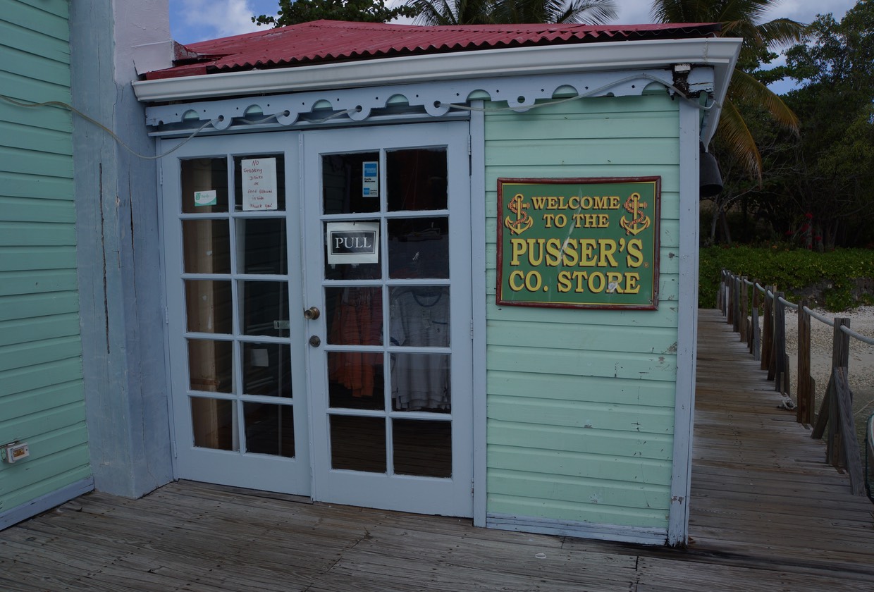 042513 6 Marina Cay a quick stop at the Pussers Rum Store