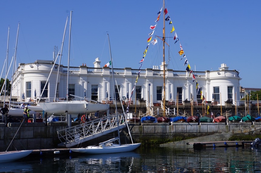 060813 2 The Royal Irish Yacht Club where we had our first Guiness