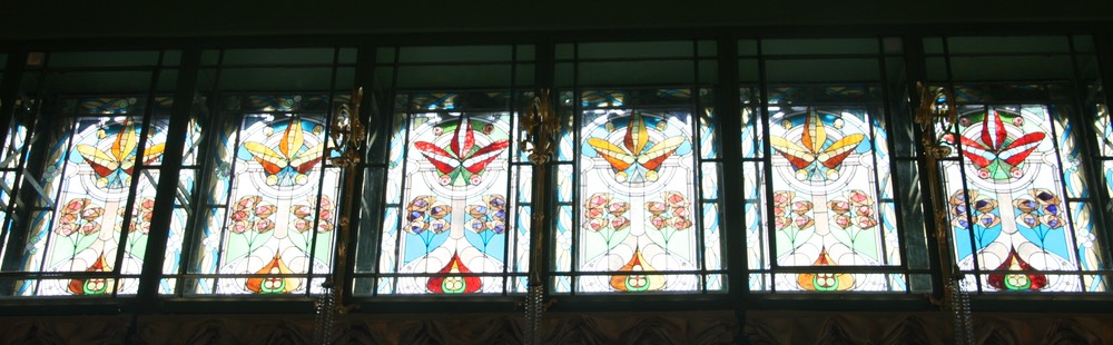 060912 2 Glass windows of Eliseevy House of Merchants