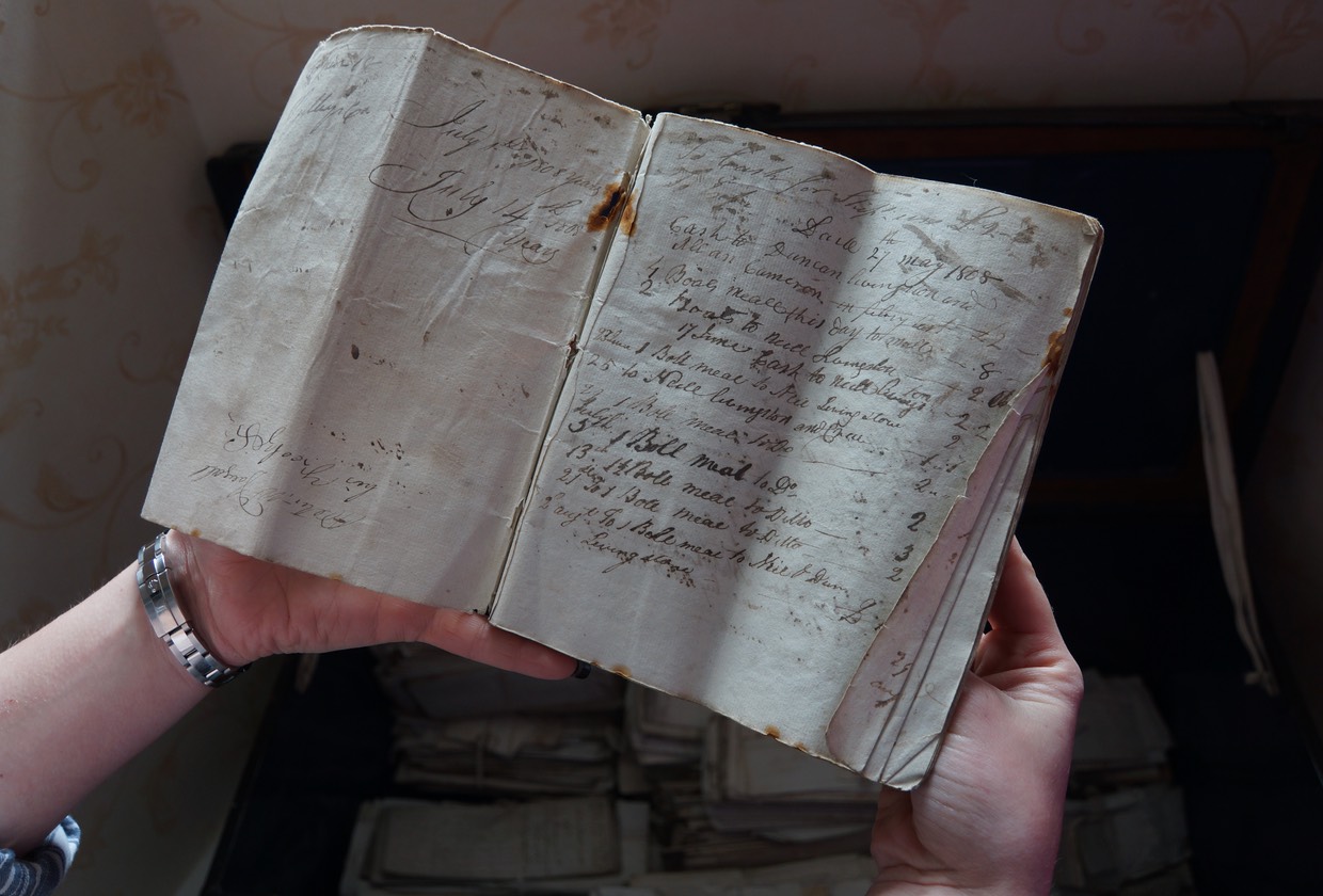 061313 12 Lunga House - A book with dates relating to 1808