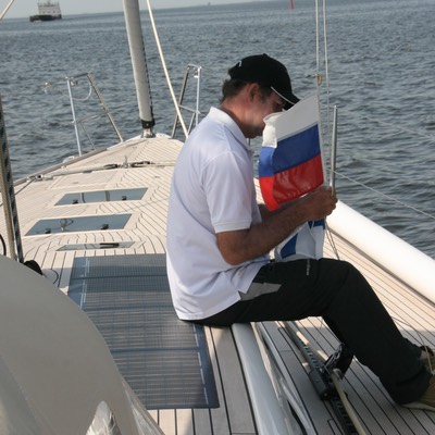 061512 16 Time for the Russian courtesy flag to come down