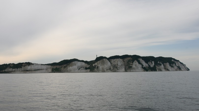 062812 12 Approaching the island of Mon and the limestone cliffs