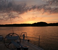 070212 11 Beautiful sunset for our last night on anchor