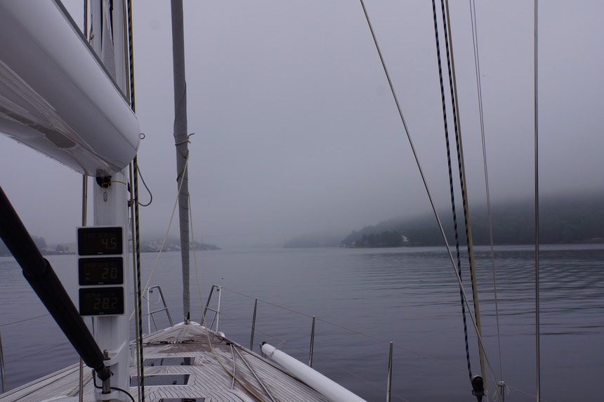 070413 1 Heading out of Kristiansand not the best visibility