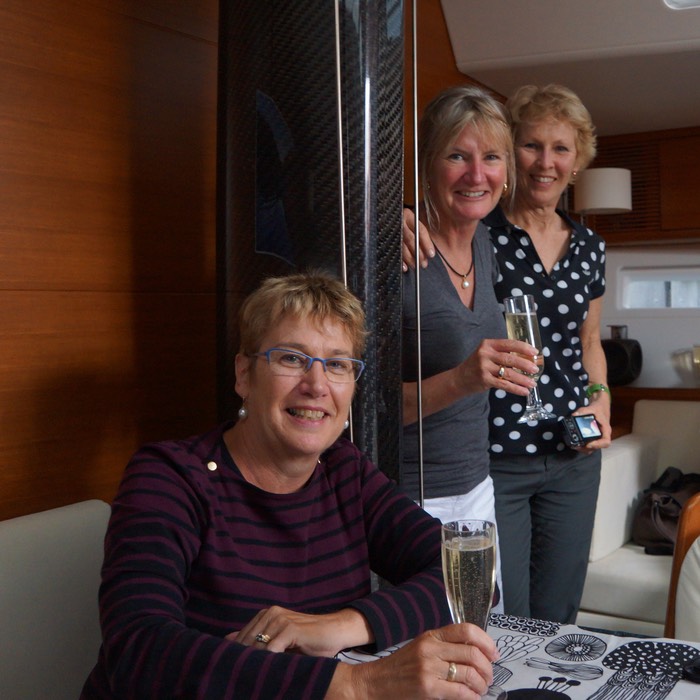 071413 8 Sue Lee and Andrew onboard to celebrate friends and a 50th