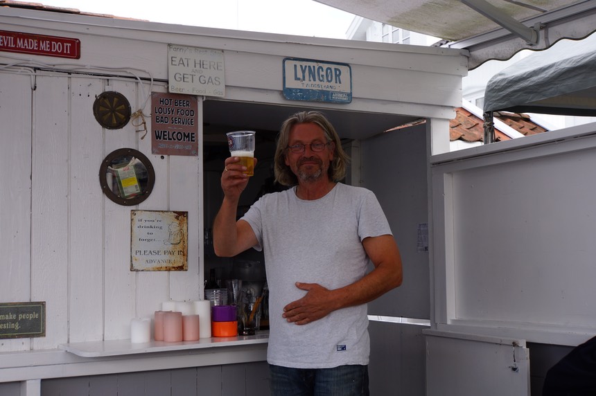 082113 9 Ronny the shop bar and cafe owner  Lyngor