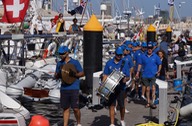 112512 4 The Band that played all morning to add to the atmosphere along every pontoon
