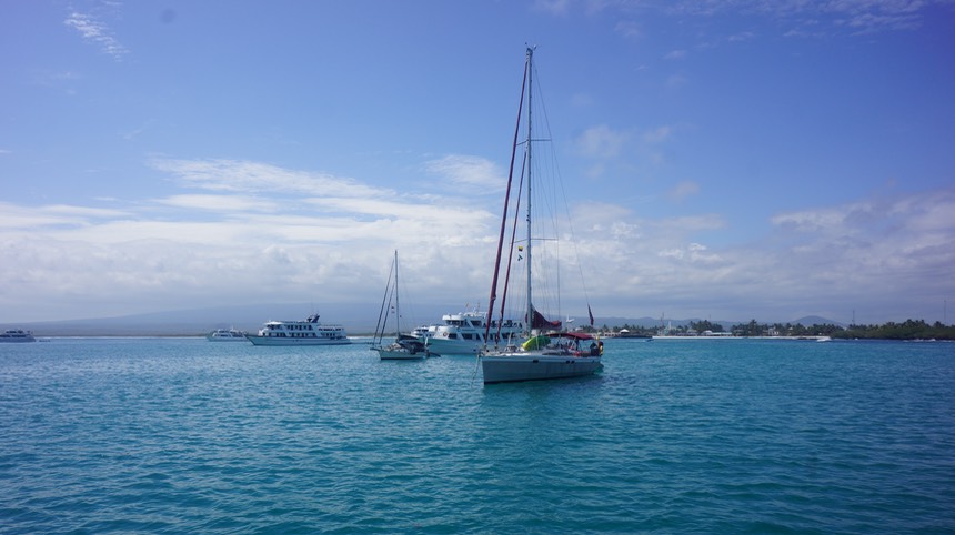 140226 15 The anchorage Puerto Villamil Isla Isabela