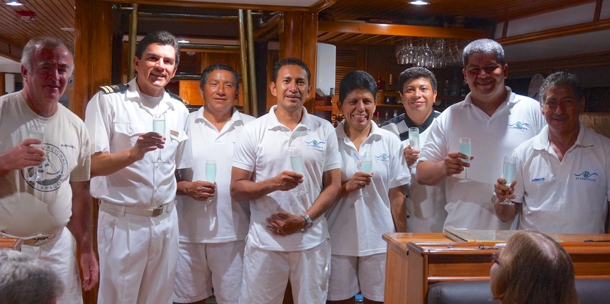 140308 49 On board Flamingo 1 Captains Farewell