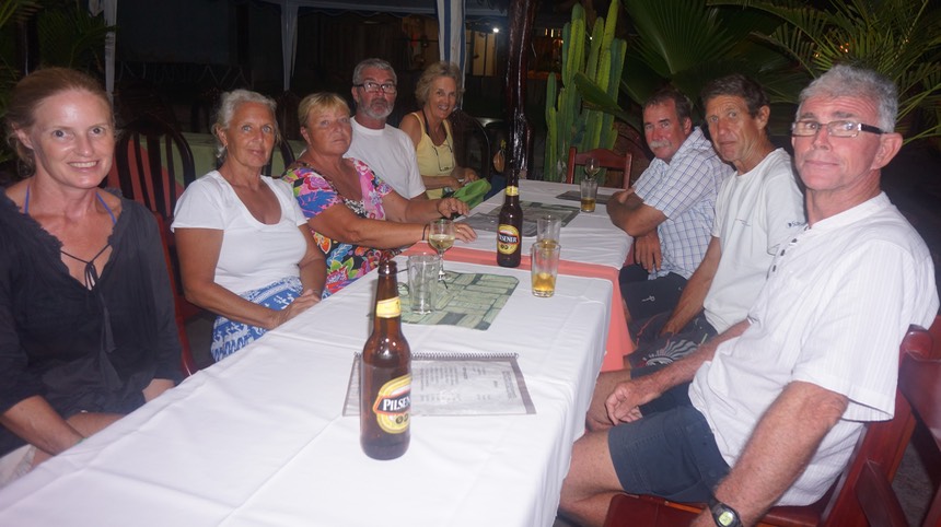 140312 14 Isla Isabela Villamil Dinner with fellow Aussie Sailors
