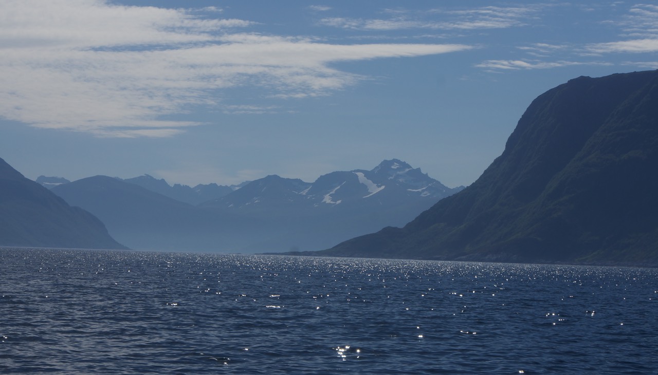 140610 2 Sailing into Allesund Norway Glaciers and snowcapped peaks