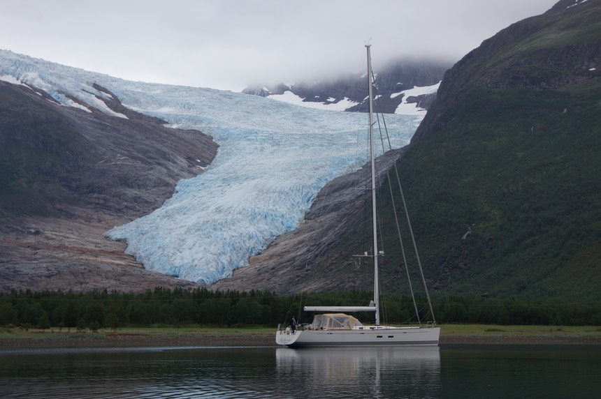 140717 1 Katherine back at Svartisen Glacier