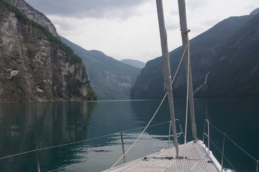 140802 14 In Geiranger Fjord water colour