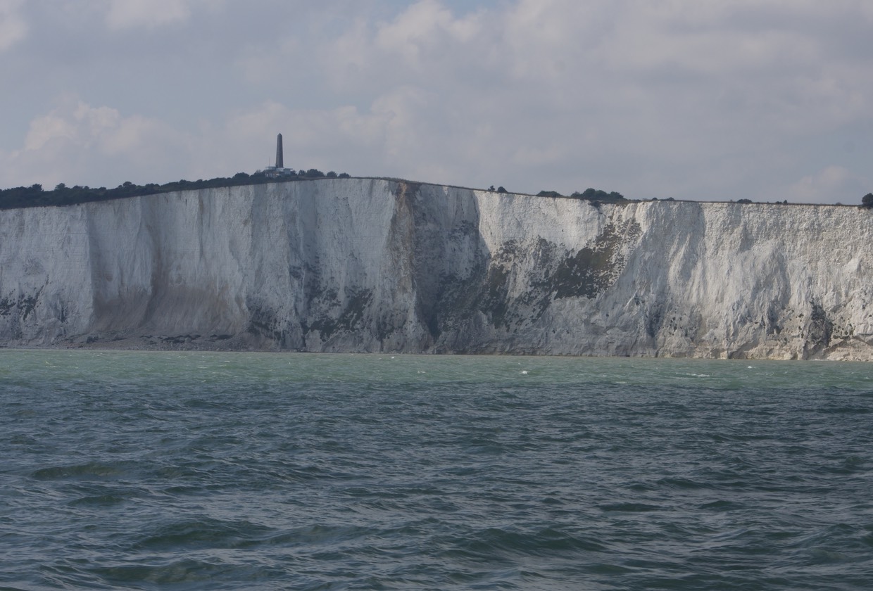140912 5 Sailing past the white cliffs of Dover
