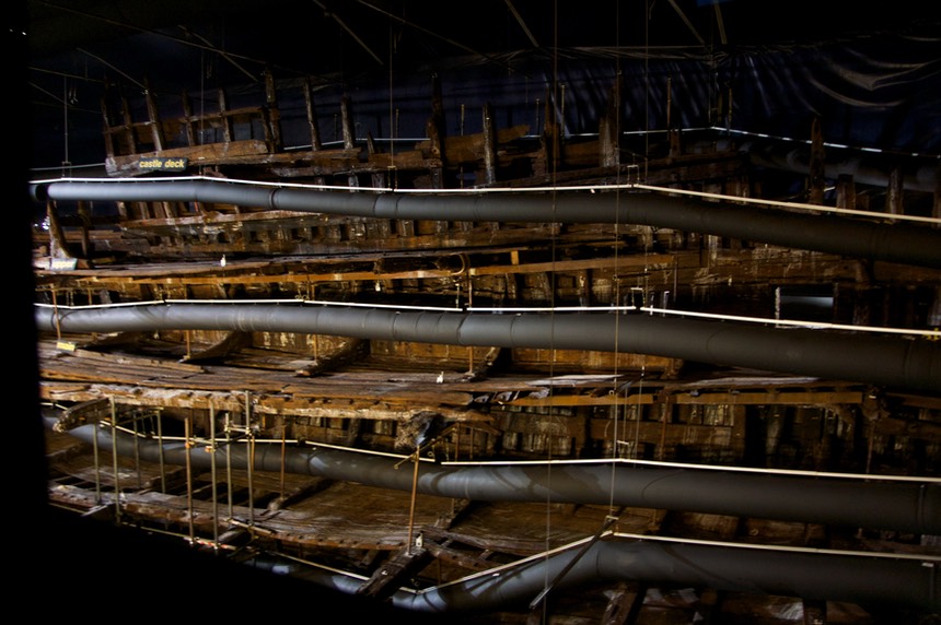 140919 3 The drying out of the Mary Rose Remains