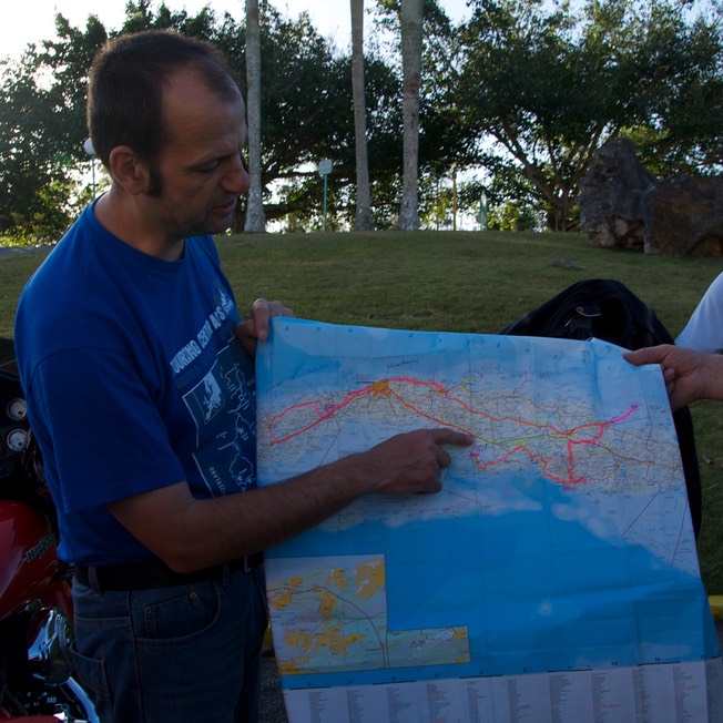 150301 Briefing for ride from Vinales to Playa Larga