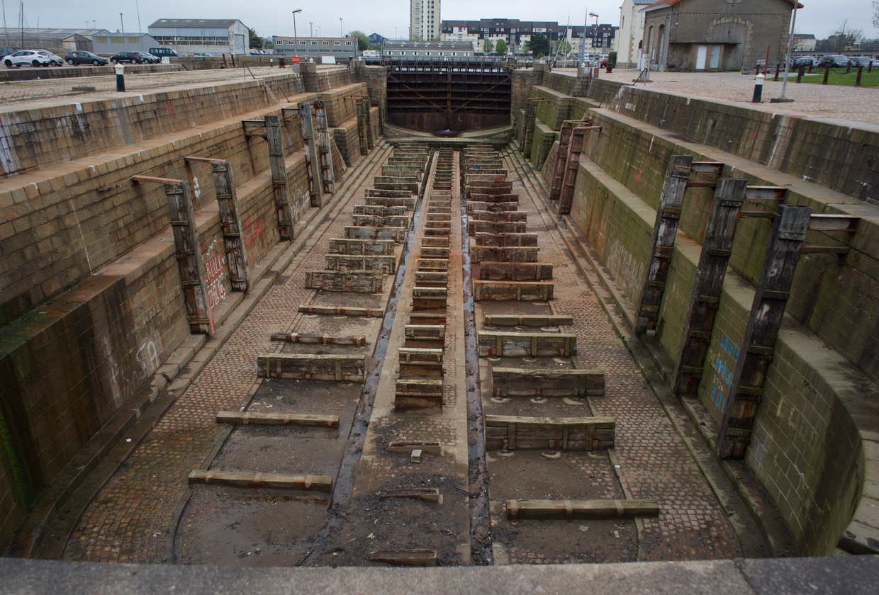 150426 8 Walking Cherbourg Dry Dock