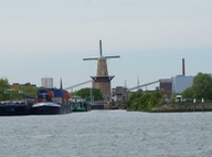 150517 6 Arriving Rotterdam Spotted our first Windmill