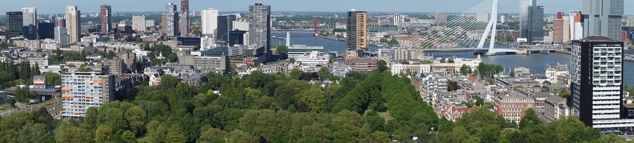 150524 11 Panorama View of Rotterdam from the Euromast