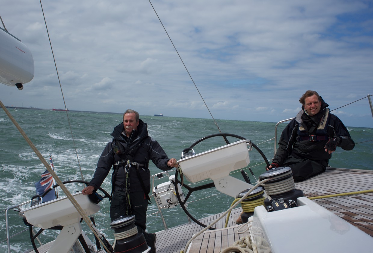 150609 4 Sailing Veerhaven Rotterdam to Scheveningen Andrew and Marcel
