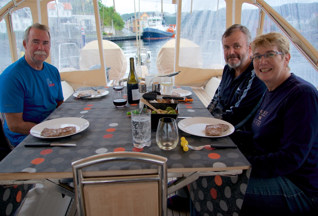 150729 1 Dinner onboard Katherine