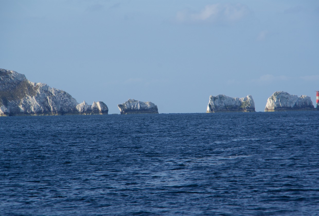160514 Beautiful day to be sailing past the Needles on The Solent