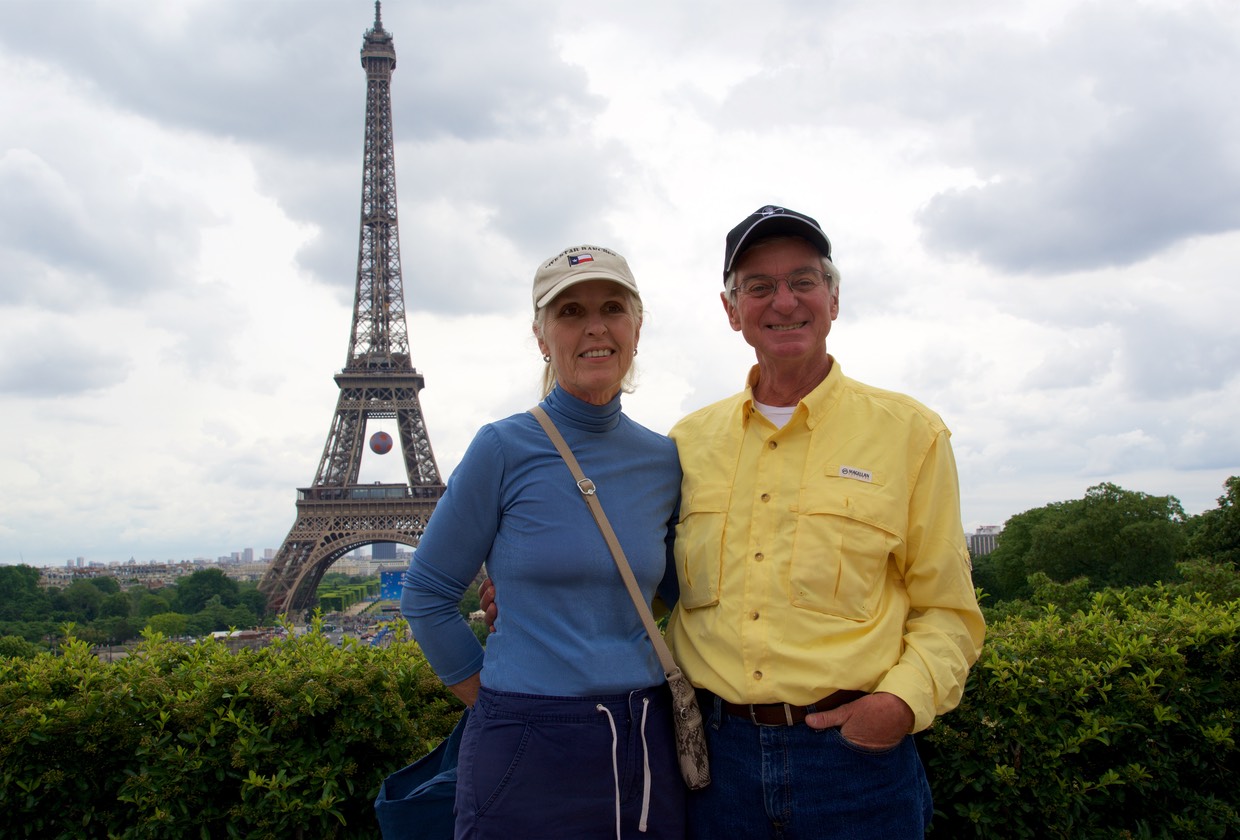 160611 Paris Eiffel Tower Jim and Cathy