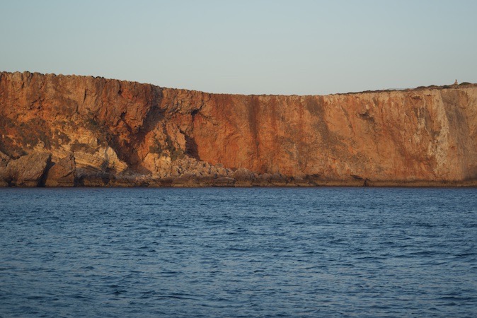 160827 6 Sunset on a very rolly anchorage Sagres Portugal