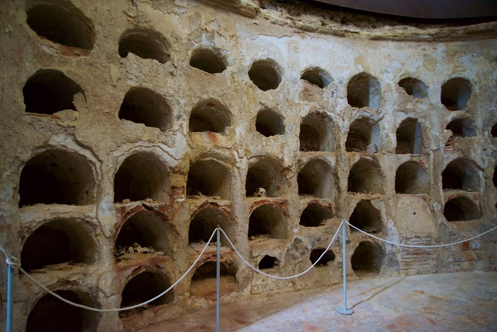 161016 23 Touring Cartagena with Charo Ian and Bruce  Remains of St Joseph Crypt 13th century.jpg