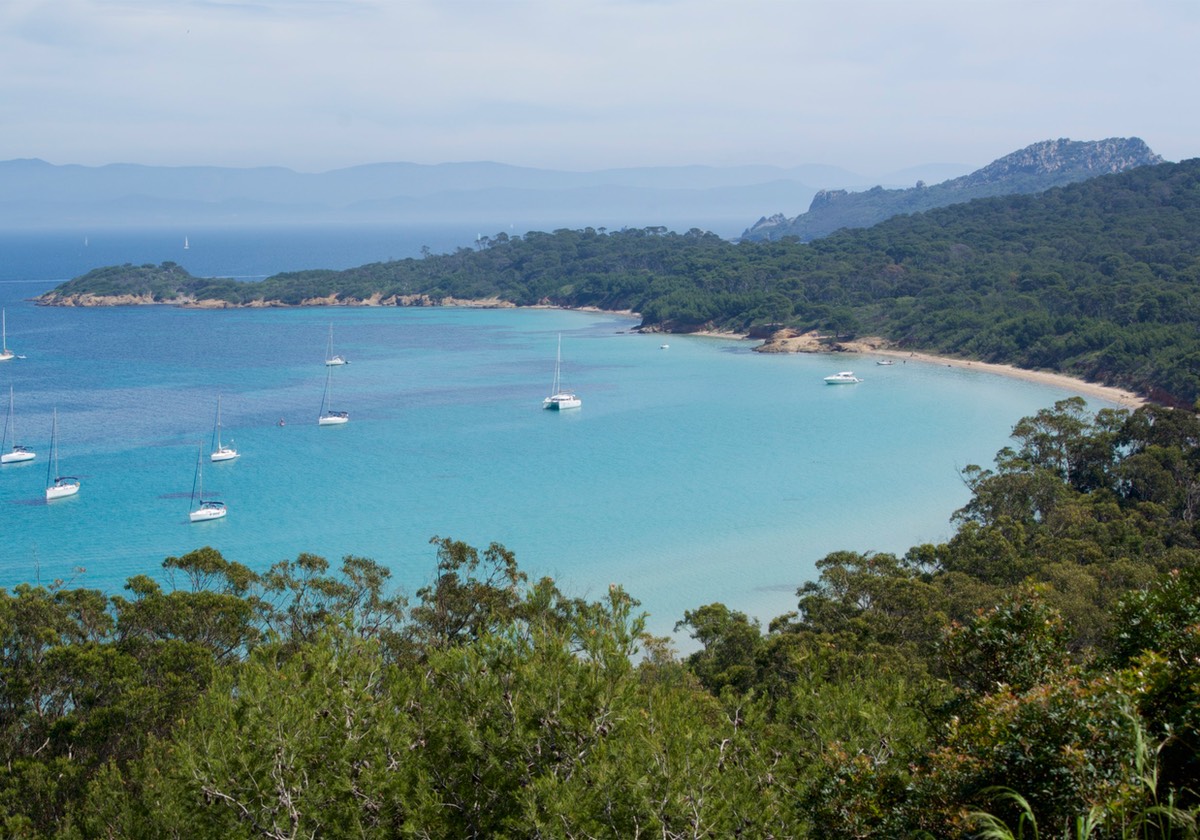 170514 Iles De Hyeres Ile De Porquerolles Bay La Cortade