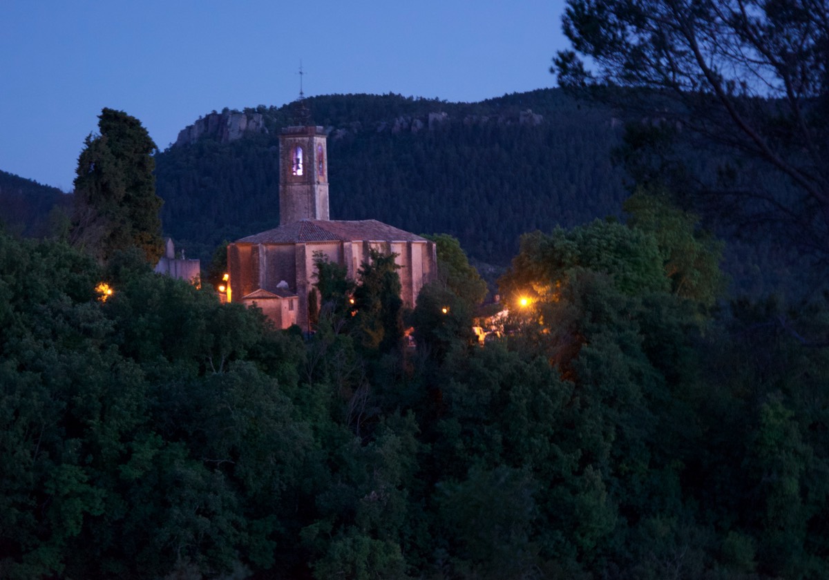170520 Church by night View from backyard