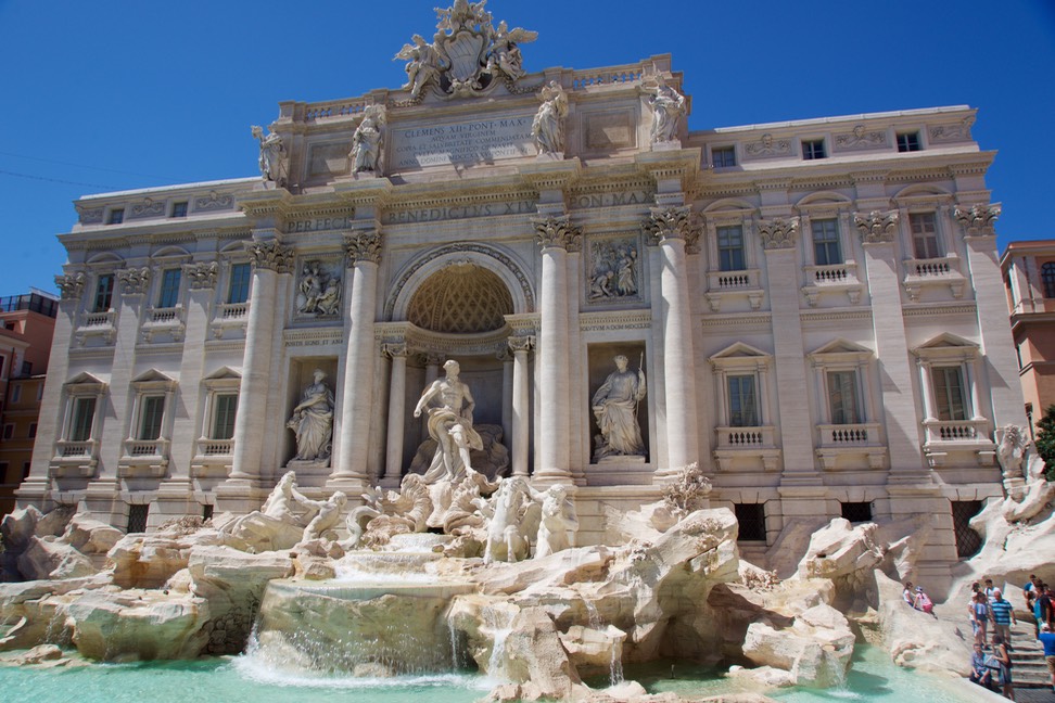 170707 18 Day trip to Rome - Hop on Hop off bus Fontana di Trevi