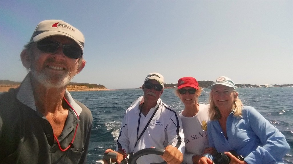 170826 5a Out for a dinghy ride around Capo Coda Cavallo