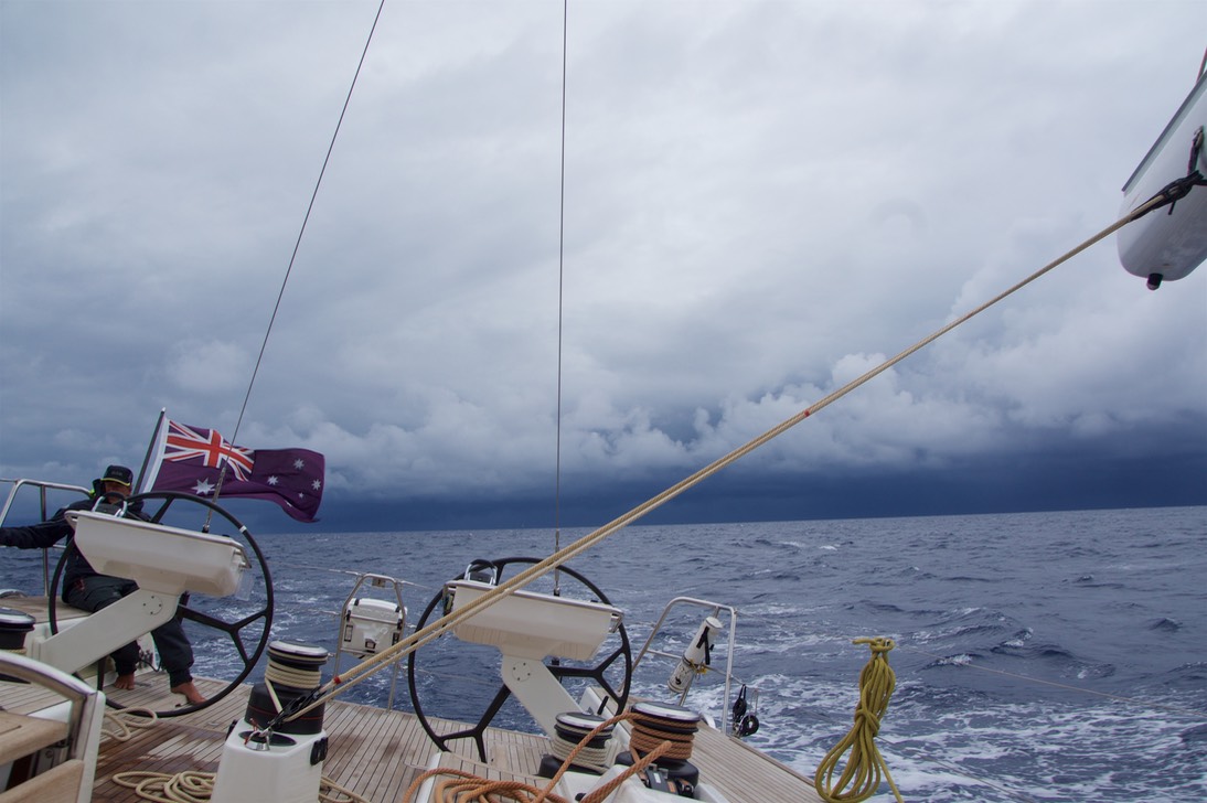 171002 1 Sailing Alghero Sardegna Harbour  for Mallorca Spain Storm clouds