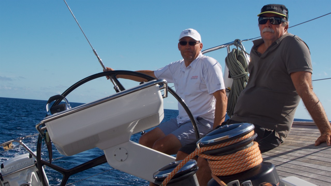 171005 1 Berend and Andrew sailing Ibiza to Formentera