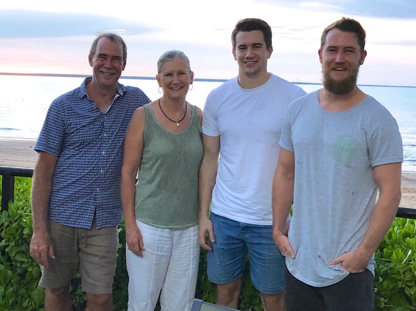 171228 3 Out to dinner Trailer Boat Club Andrew Lee Scott and Chris