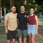 180411 2 Dinner with Bek Scott and Chris