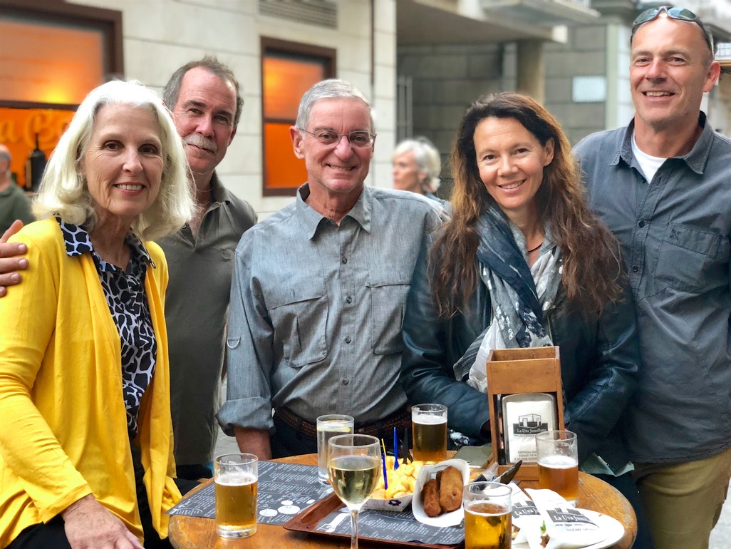 180530 3 Out for Tappas Cathy Andrew Jim Beate and Bernhard