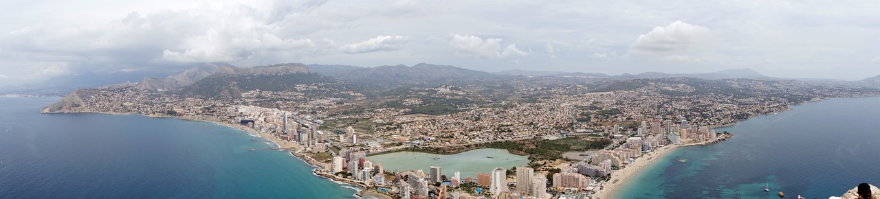 180605 14 Walking to the top of Penyal d Ifac Panorama of Calp