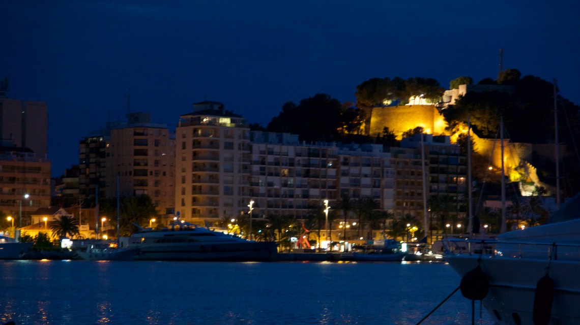 180605 17 Denia Harbour by Night
