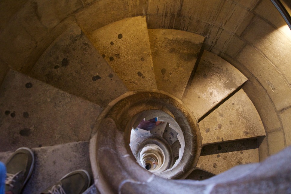 180618 12  Sagrada Familia climbing Passion Tower