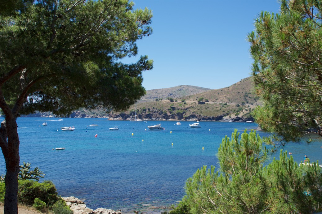 180629 3 Cala de La Pelosa View from restaurant of harbour