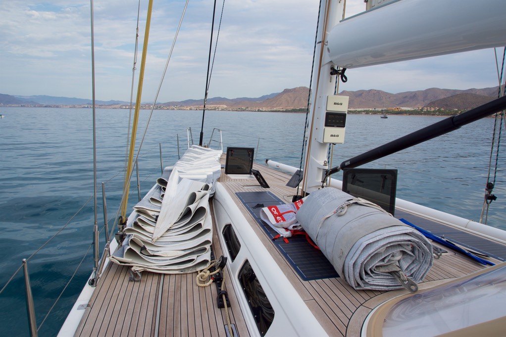180817 2  Anchorage Ensanda De Mazarron Sails down