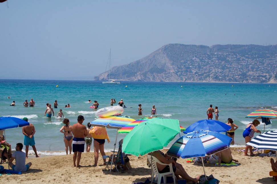 190701 2 Calpe Restaurant View of Katherine Calpe