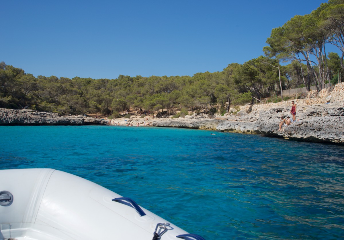 190712 One of the many bays within Cala Mondrago Beautiful Waters