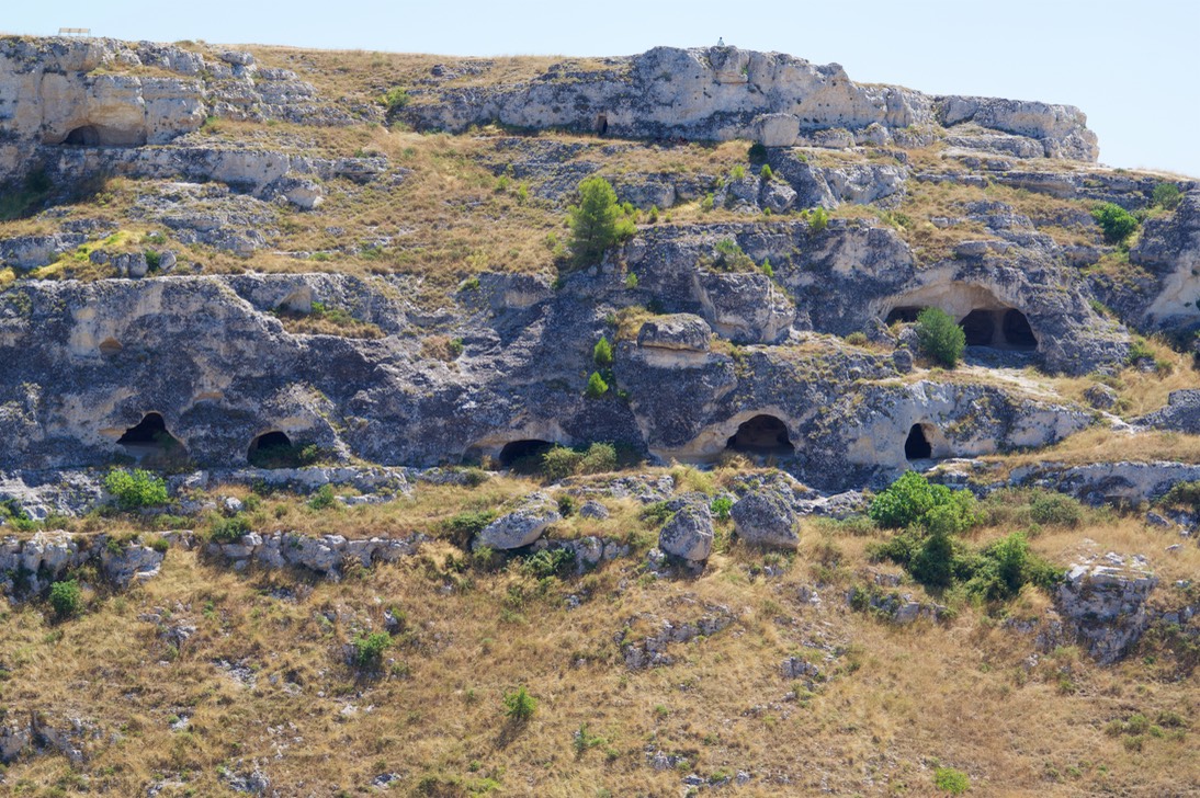 190811 10 Matera town of Basilicata Cave area original settlement area of Matera