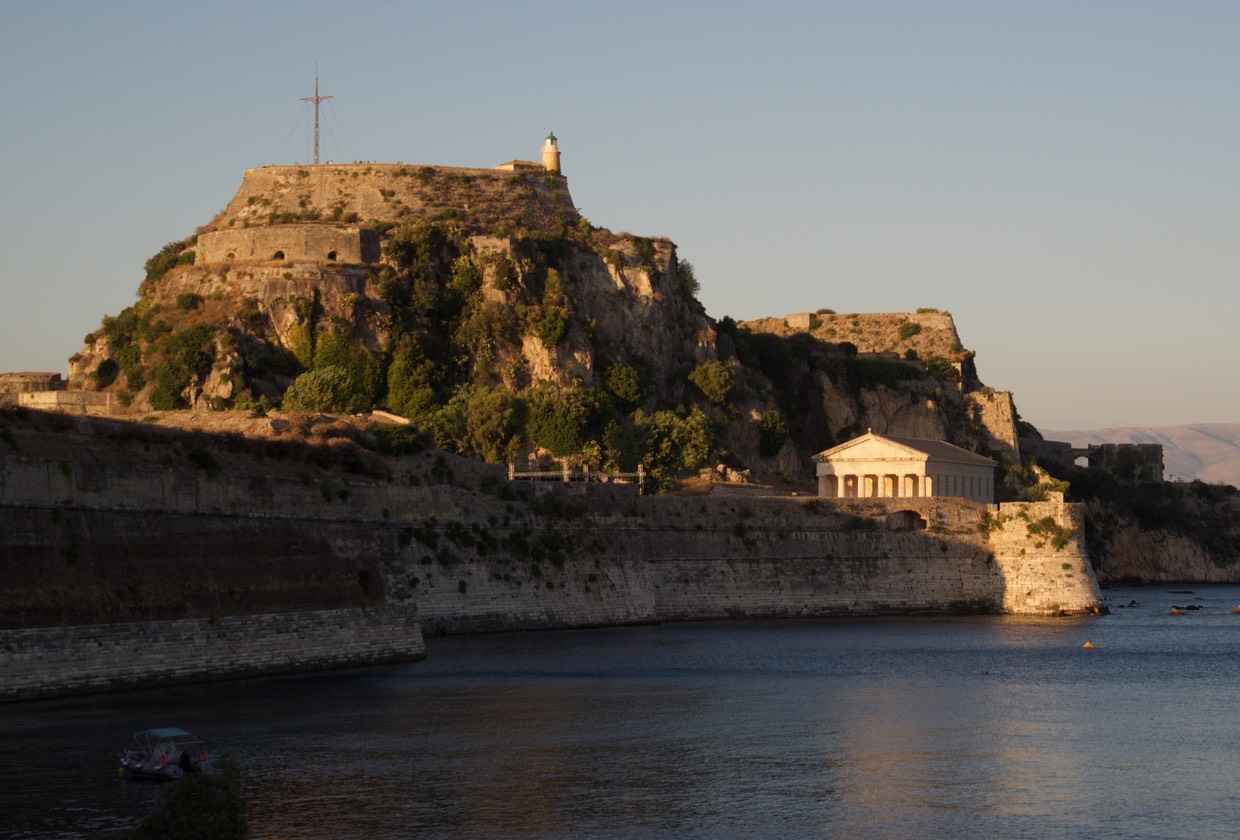 190816 Old Fortress and Saint George Church by setting sun