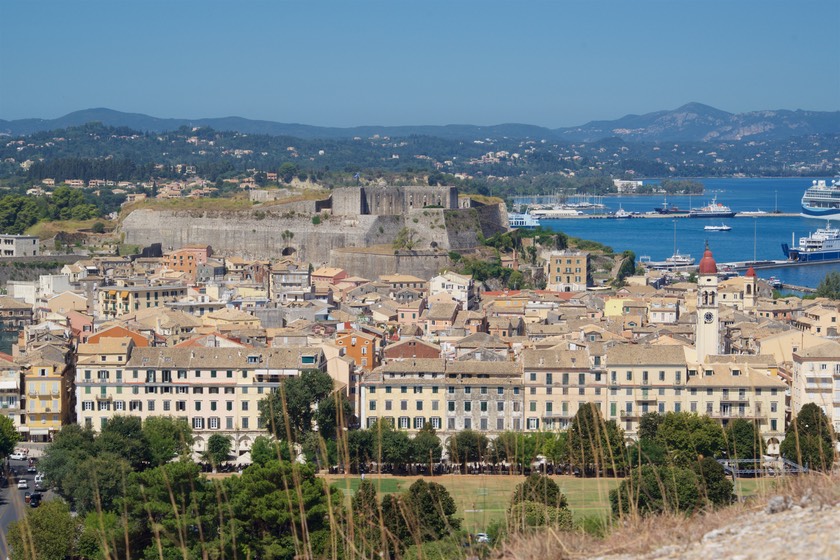 190816 6 View of the new fortress and corfu from old fortress